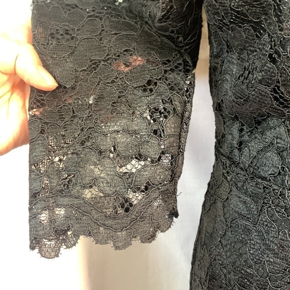 Express Lace Puff Sleeve Fit And Flare Dress- NWT - Picture 13 of 15